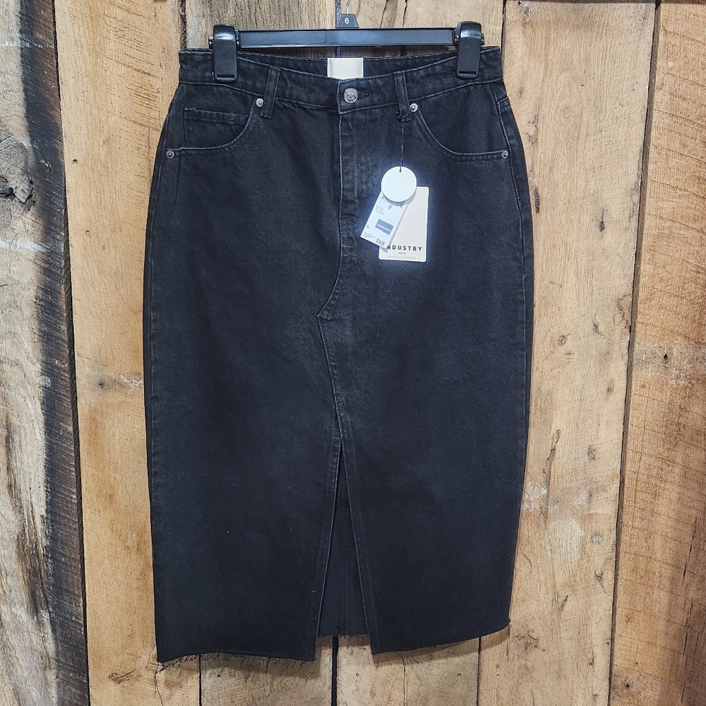Workshop Republic Clothing Black Pencil Skirt Elegant Style